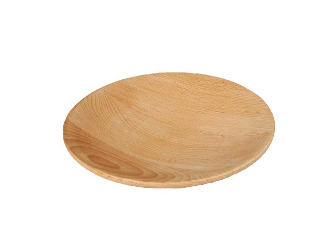 dřevěný talíř