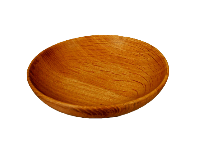 Wooden bowl.